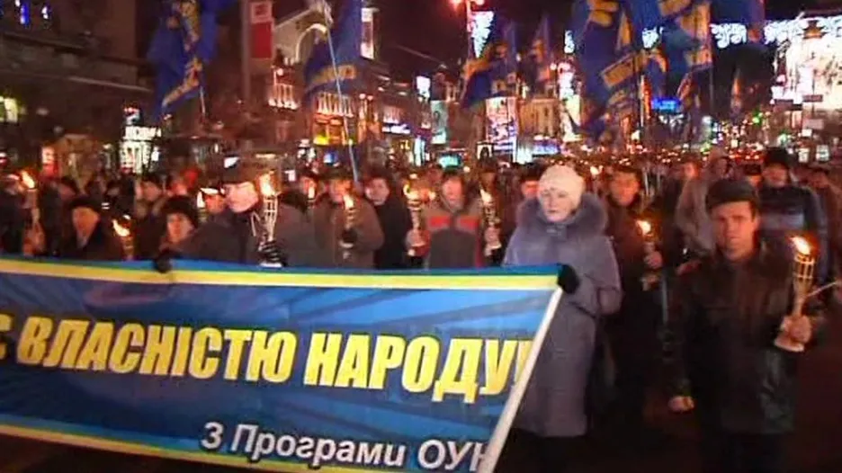 Ukrajinci slavili výročí narození Stepana Bandery