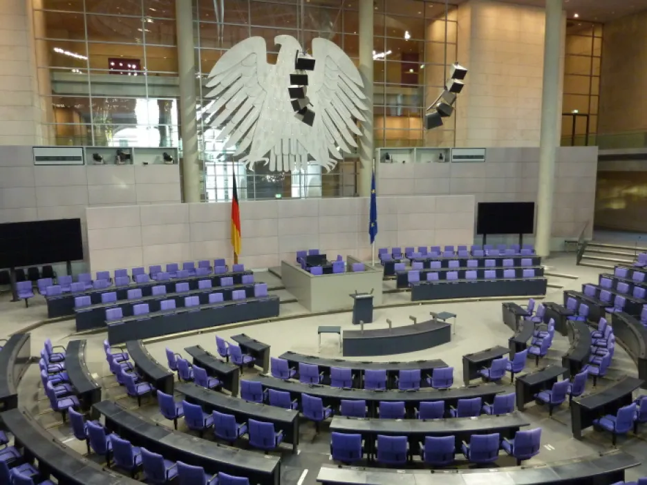 Jednací sál Bundestagu