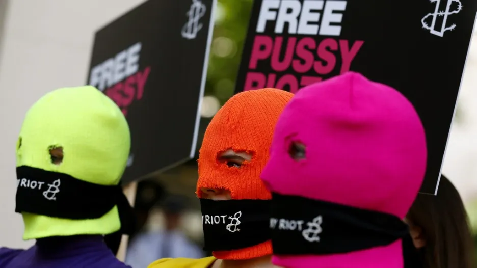 Demonstrace na podporu Pussy Riot