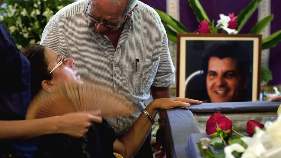 Pohřeb kubánského disidenta