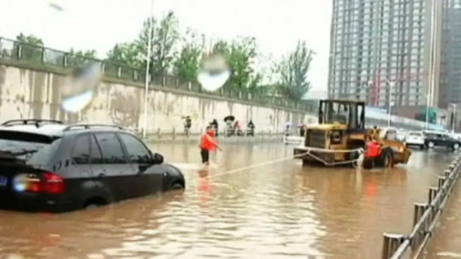 Záplavy v severní Číně