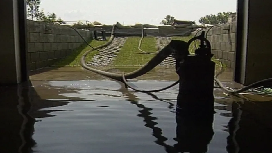 Povodně v Mikulčicích v roce 1997