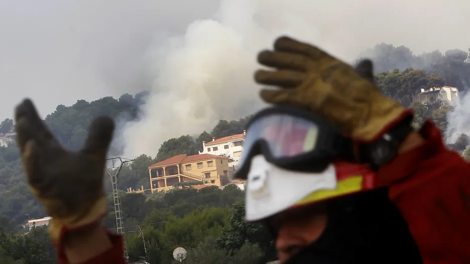 Požár poblíž Valencie