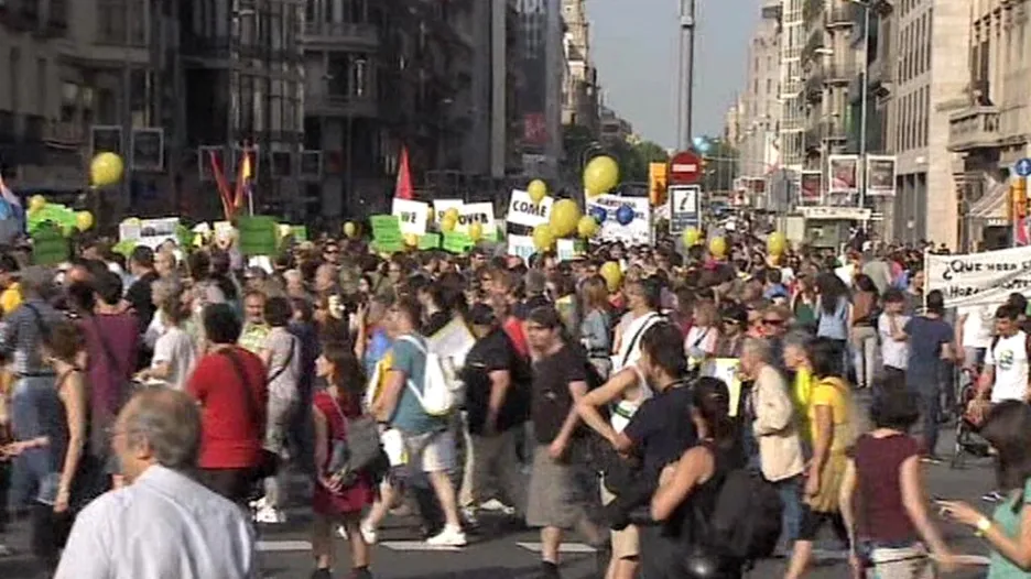 Demonstrace ve Španělsku