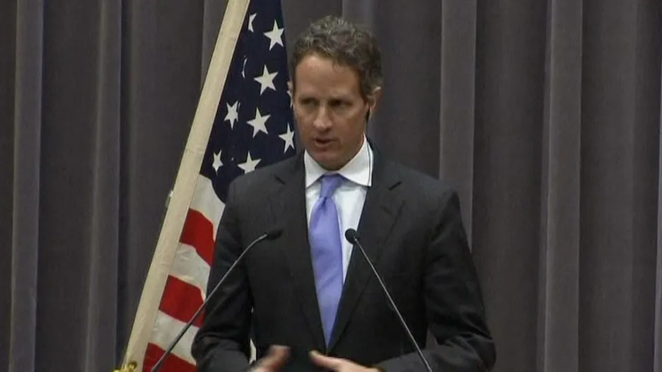 Ministr financí USA Timothy Geithner