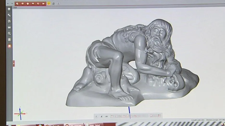 3D skenování Braunových soch