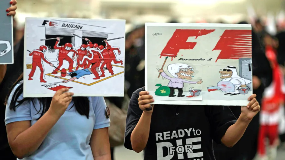 V Bahrajnu se protestuje proti F1
