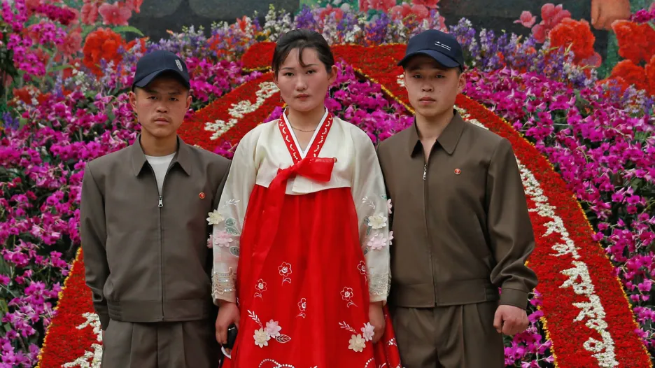 Výstava kimirsenií a kimčongilií v Pchjongjangu