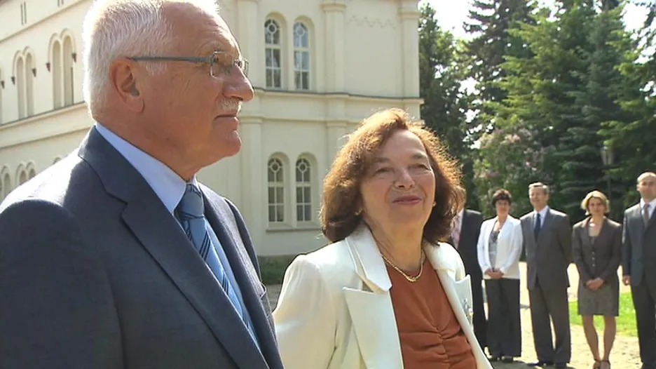 Václav Klaus s Manželkou Livií