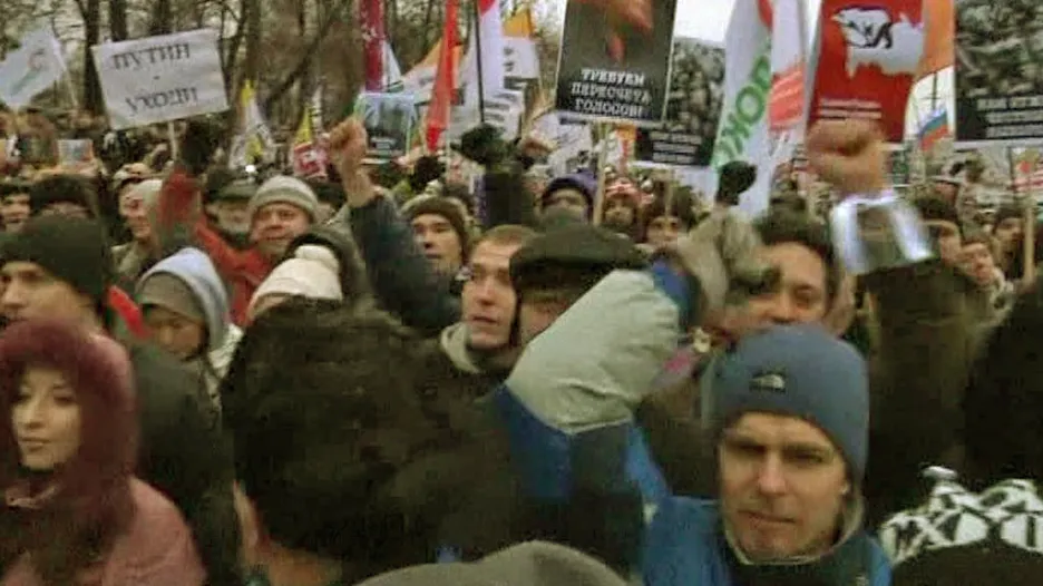 Opoziční demonstrace v Moskvě