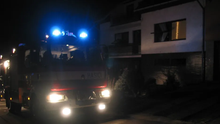 Výbuch a požár v Hradčovicích na Uherskohradišťsku