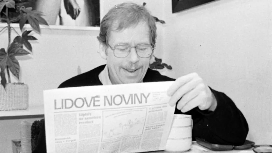 Václav Havel v roce 1990