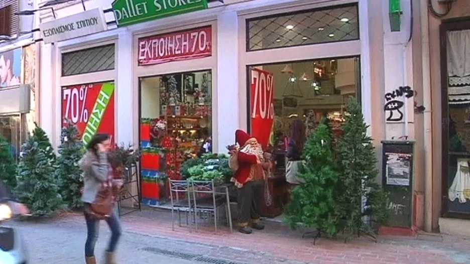 Vánoční nákupy v Aténách