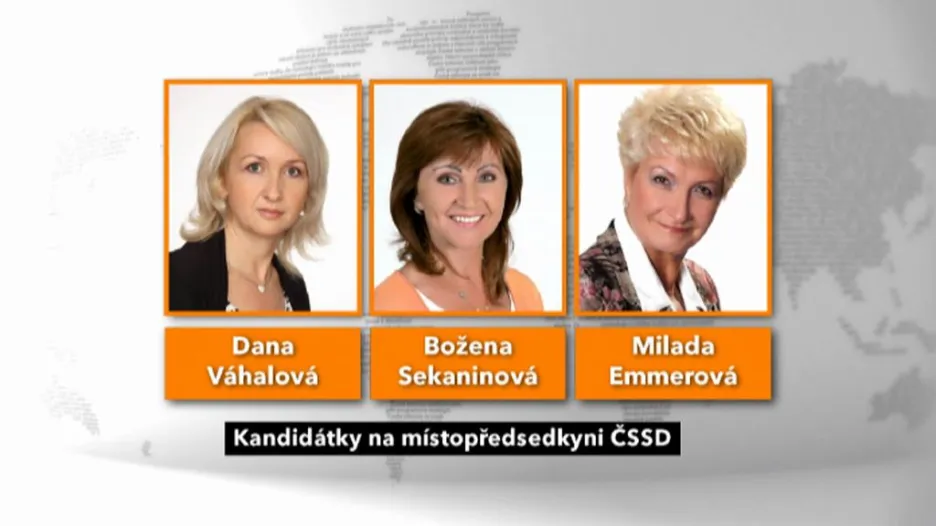 Kandidátky na místopředsedkyni ČSSD