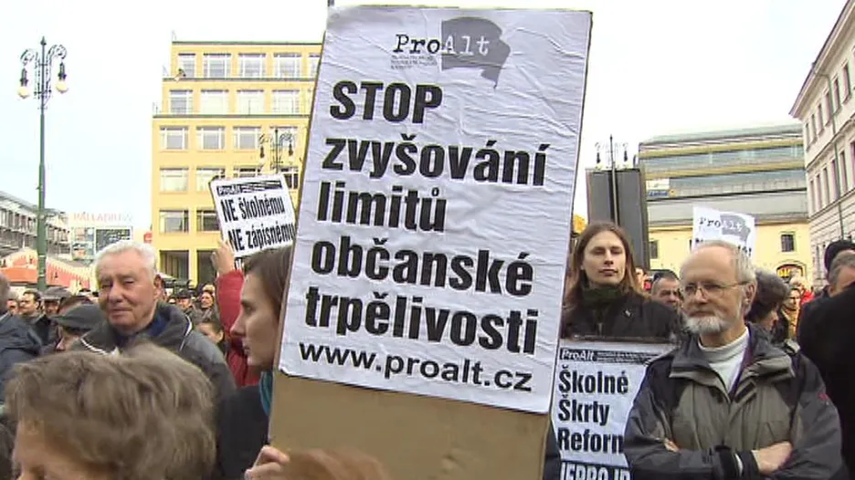 Demonstrace proti reformám