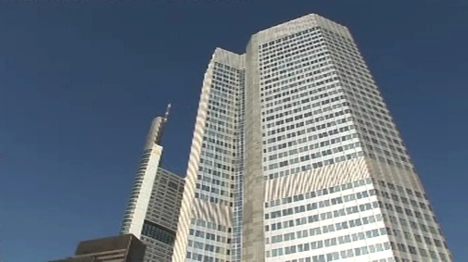 Sídlo Evropské centrální banky ve Frankfurtu nad Mohanem