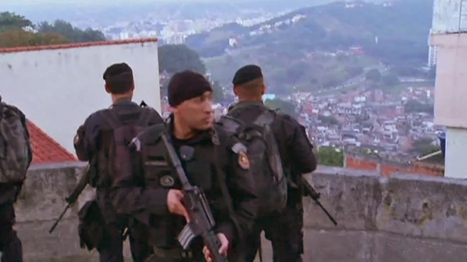 Zásah brazilské policie ve slumu Mangueira