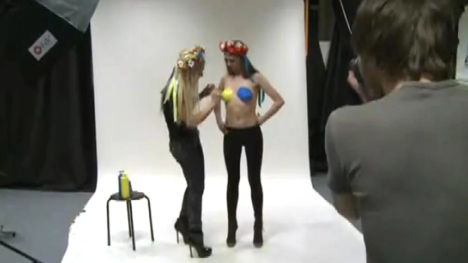Feministky z hnutí FEMEN