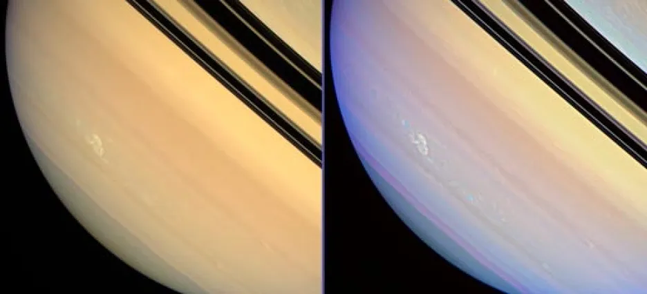 Bouře v atmosféře Saturnu