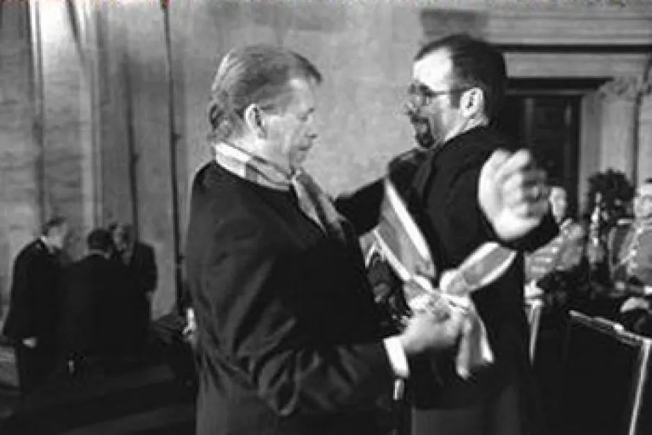Václav Havel a Pavel Koutecký
