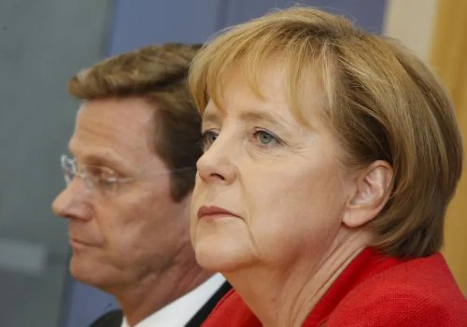 Merkelová a Westerwelle