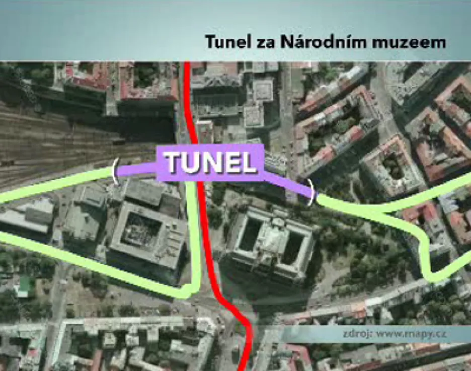 Tunel na pražské magistrále