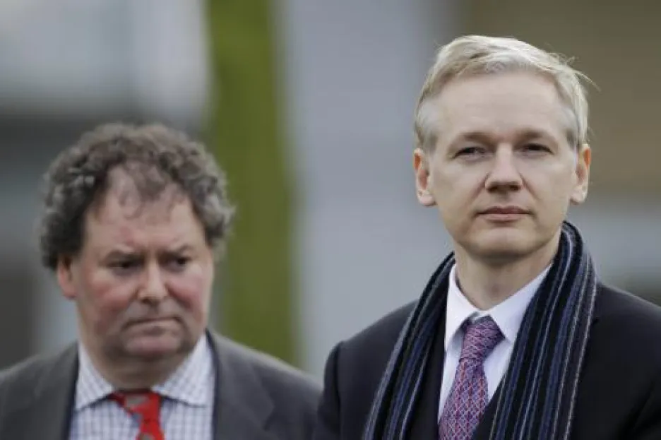 Julian Assange a Mark Stephens