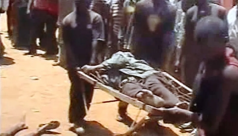 Oběť náboženského násilí v Nigérii