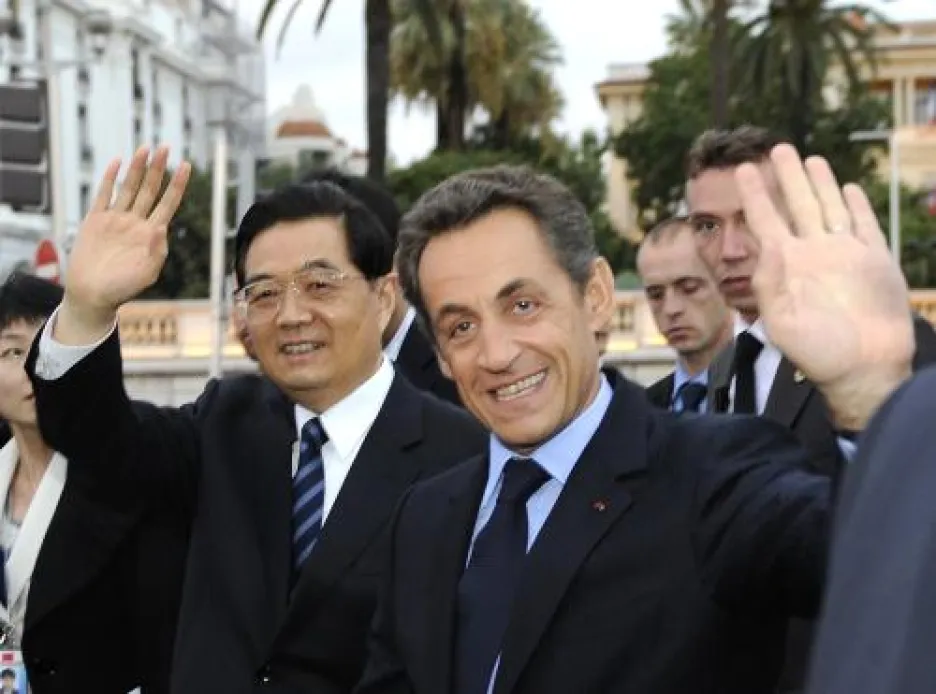 Chu Ťin-Tchao a Nicolas Sarkozy