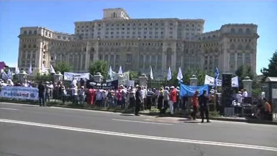 Demonstrace v Bukurešti