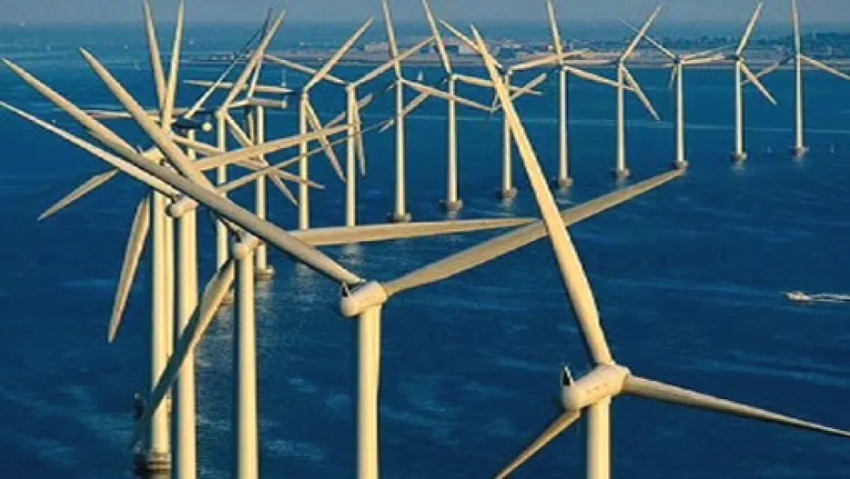 Větrná elektrárna na moři
