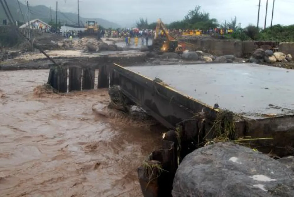 Následky tropické bouře Nicole na Jamajce