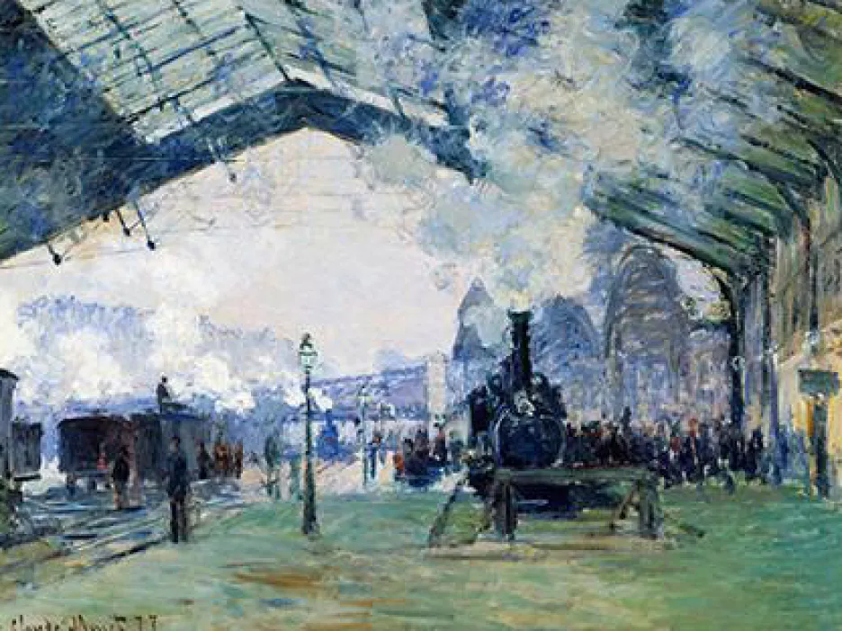 Claude Monet / Nádraží Saint Lazare (1877)