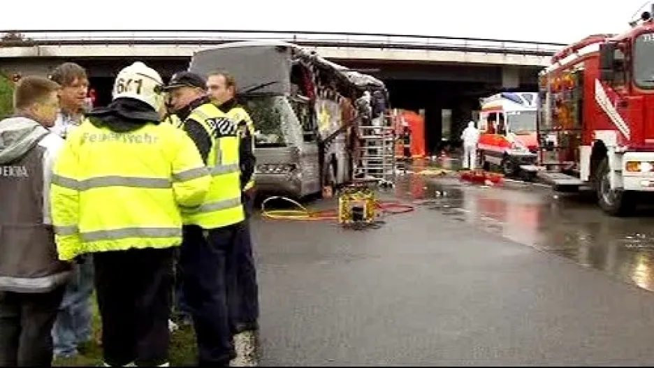 Tragická nehoda autobusu poblíž Berlína