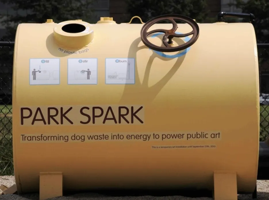 Recyklátor psích výkalů Park Spark