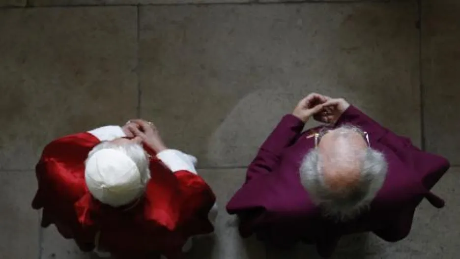 Benedikt XVI. s arcibiskupem z Canterbury