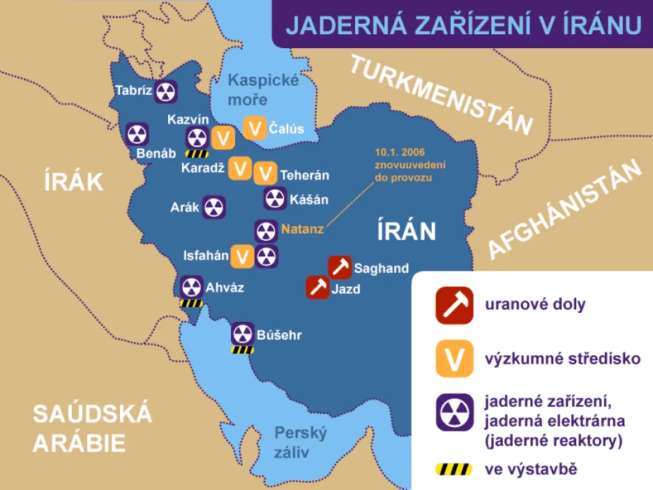Jaderná zařízení v Íránu