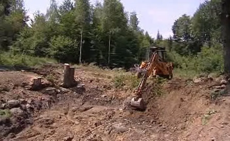 Rekonstrukce rybníka v Orlovicích