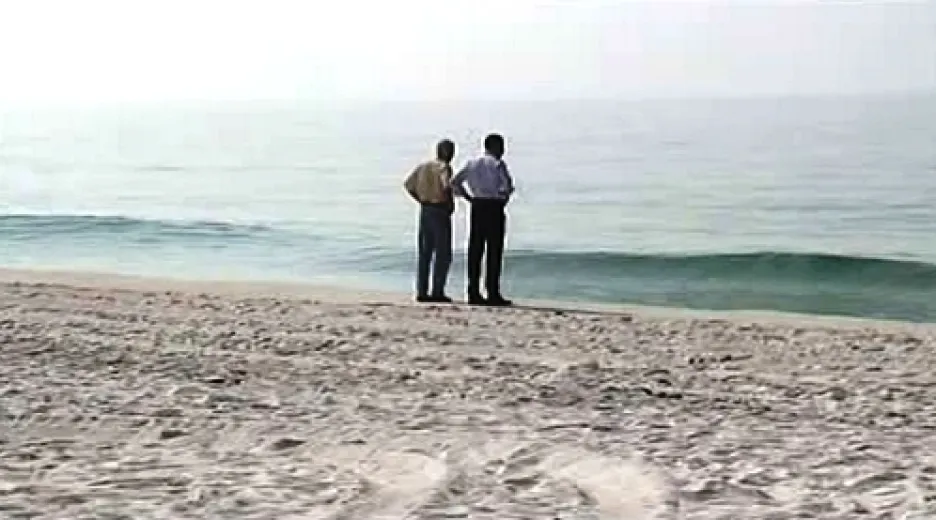 Barack Obama na pobřeží Mexického zálivu