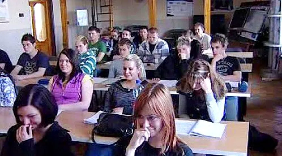 Studenti ve třídě