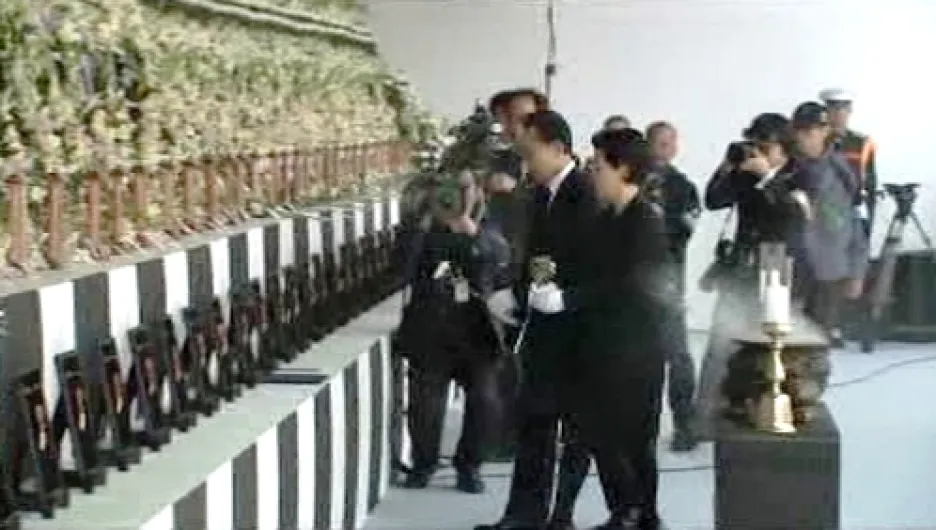 Pohřeb 46 jihokorejských námořníků