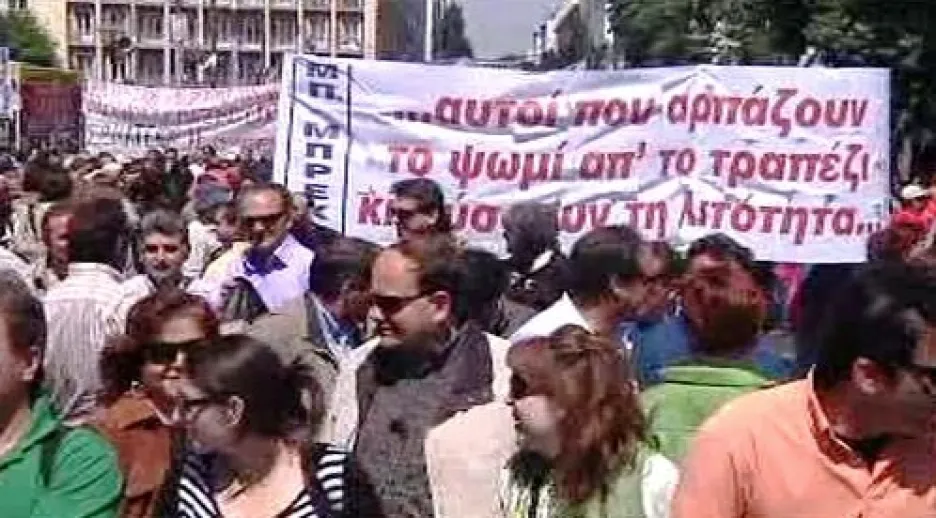 Demonstrace v Řecku