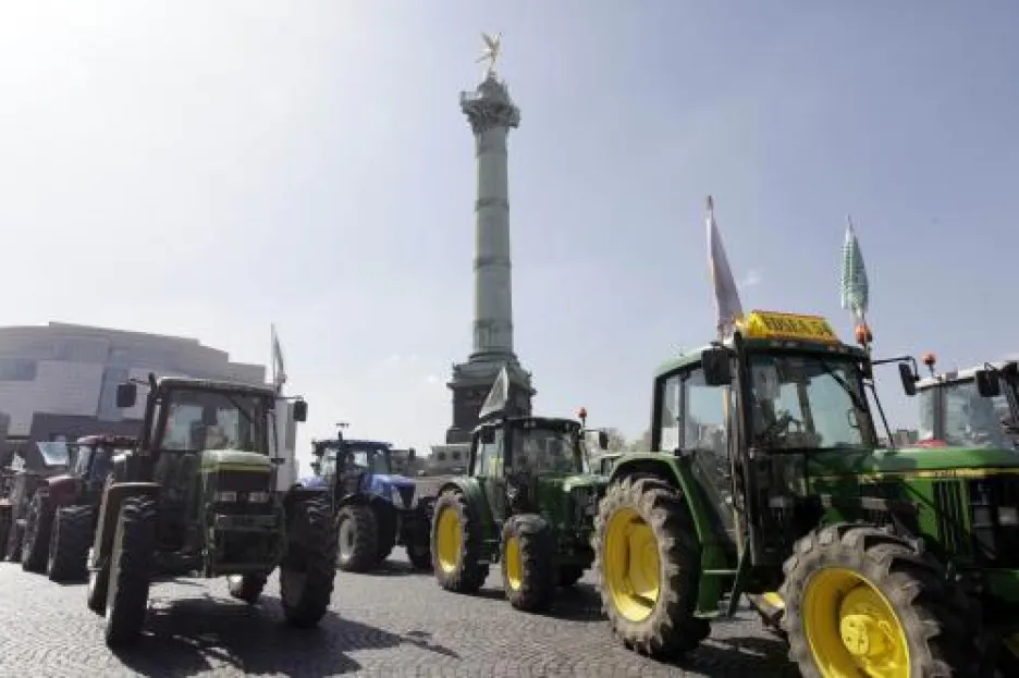 Stávka francouzských zemědělců