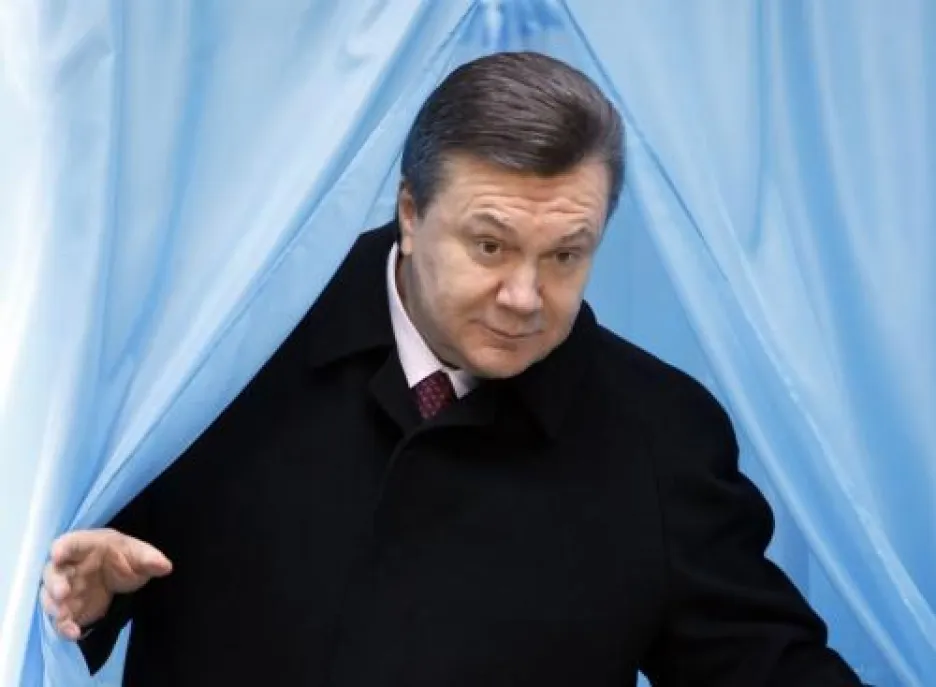 Viktor Janukovyč u voleb