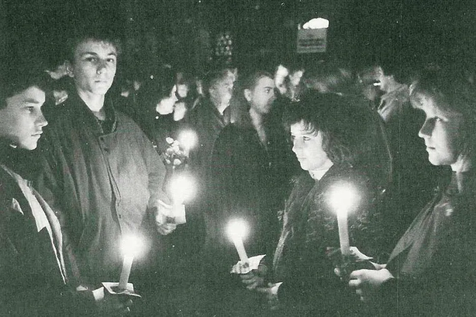 Demonstrace v Lipsku v říjnu 1989
