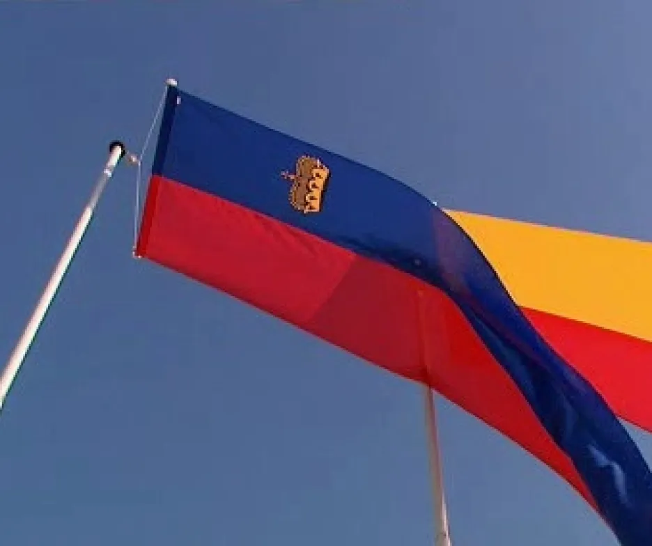 Vlajka velkoknížectví Lichtenštejnska