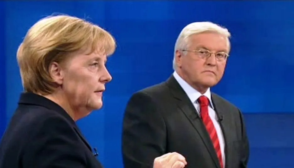 Angela Merkelová a Frank-Walter Steinmeier