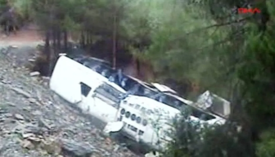 Nehoda autobusu s českými turisty v Turecku