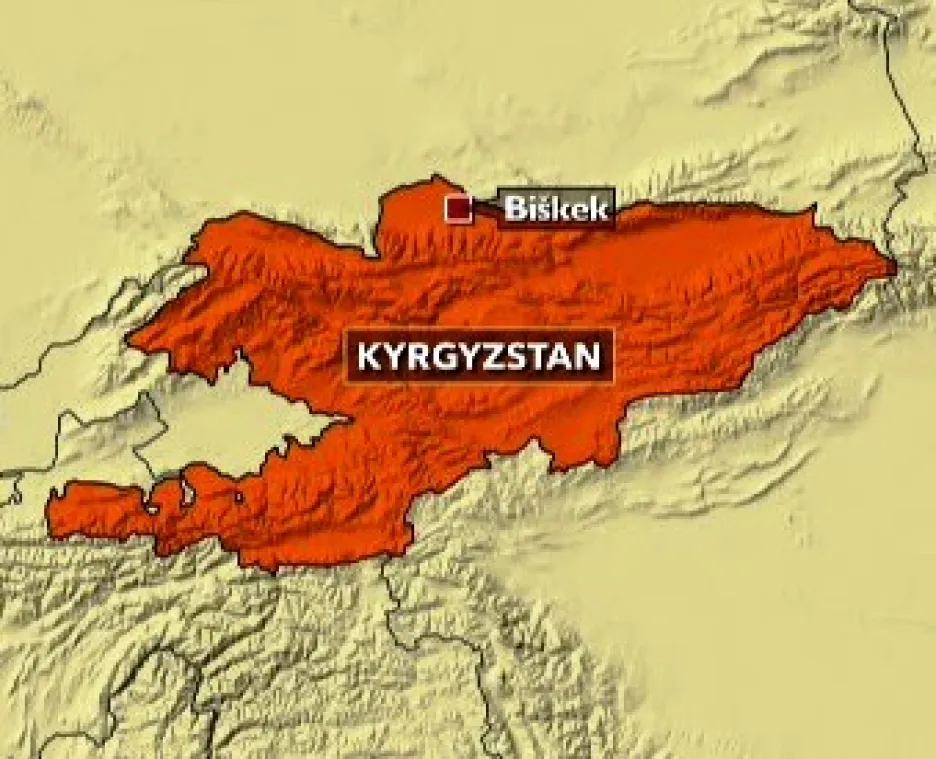 Mapka Kyrgyzstánu