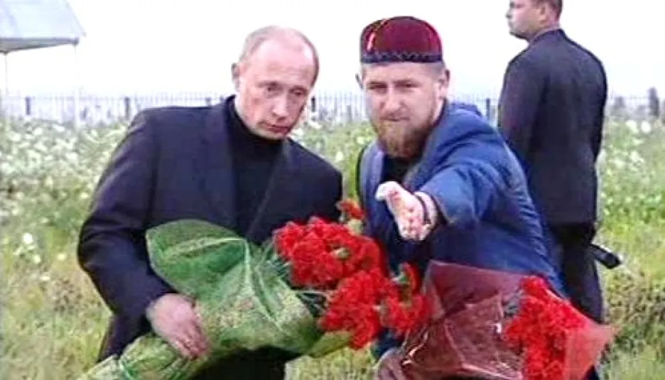 Vladimir Putin a Ramzan Kadyrov